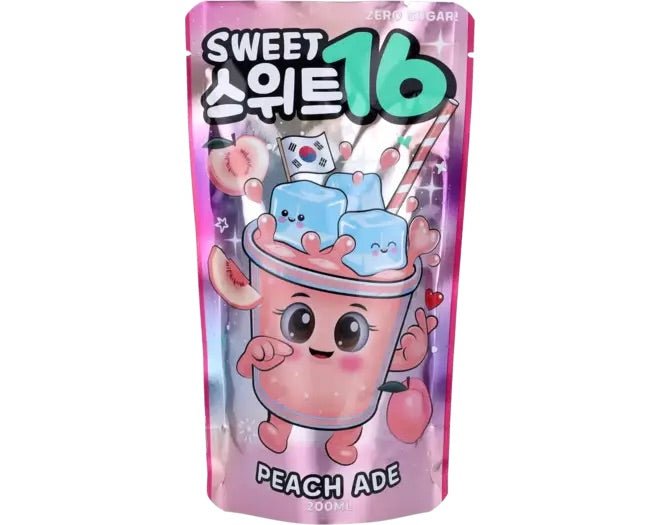SWEET16 Ade Beutelgetränke Pfirsich Zuckerfrei 200ml