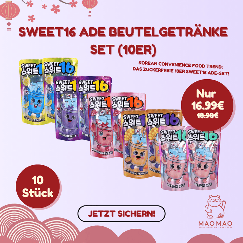 Sweet16 Ade Beutelgetränke Set (10er)