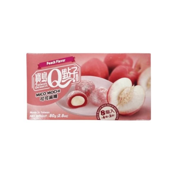 TAIWAN DESSERT Q Mico Mochi Pfirsich Geschmack 80g