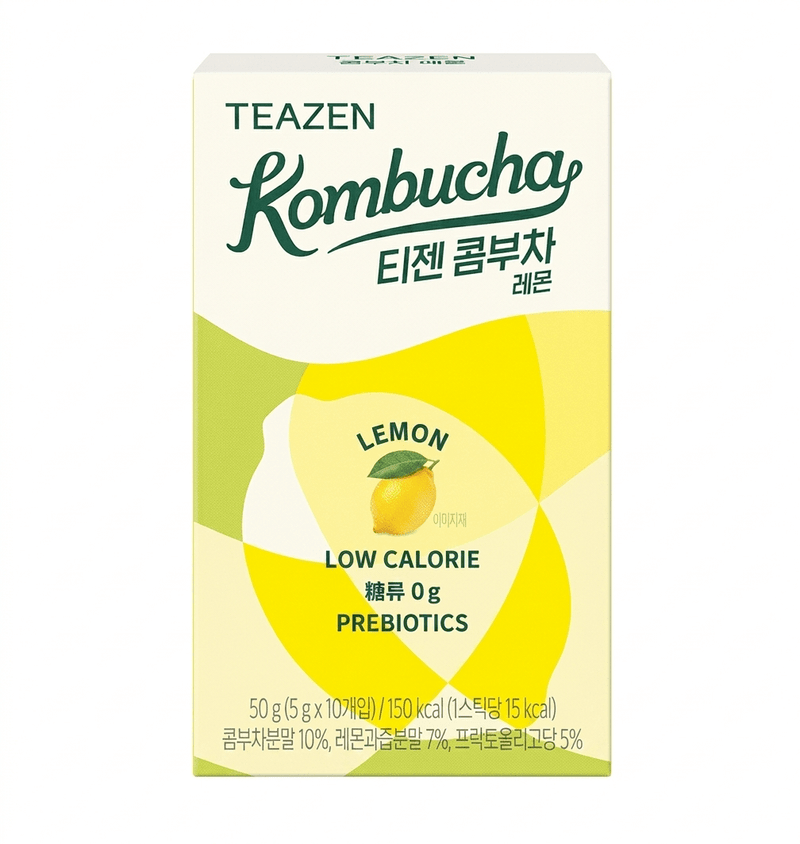 TEAZEN Kombucha Stick Zitrone 50g (10×5g)