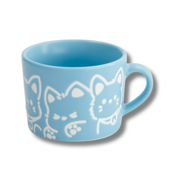 TOKYO DESIGN STUDIO Becher Kawaii Dog Blau 8x6cm