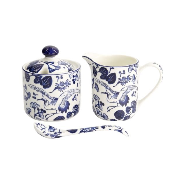 TOKYO DESIGN STUDIO Flora Japonica Milch und Zucker Geschenkset - Tasse, Henkelbecher & Löffel