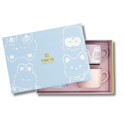 TOKYO DESIGN STUDIO Kawaii Animals Tassen Geschenkset 4-teilig 8x6 cm