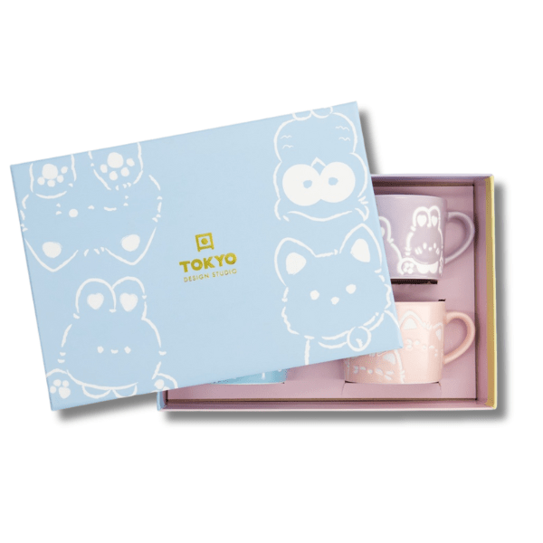 TOKYO DESIGN STUDIO Kawaii Animals Tassen Geschenkset 4-teilig 8x6 cm
