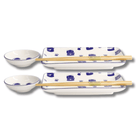 TOKYO DESIGN STUDIO Kawaii Blue Maneko Sushi Geschenkset 6-teilig – Blau Bild 3