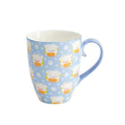 TOKYO DESIGN STUDIO Kawaii Glückskatze Tasse mit Geschenkschachtel – Blaue Katze (8,5x10,2 cm, 340 ml) Bild 1