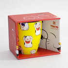 TOKYO DESIGN STUDIO Kawaii Glückskatze Tasse mit Geschenkschachtel – Gelbe klassische Katze (8,5x10,2 cm, 340 ml) Bild 4