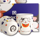 TOKYO DESIGN STUDIO Kawaii Lucky Cat Cup Geschenkset 4 Stück – 7x8 cm / 170 ml Bild 4