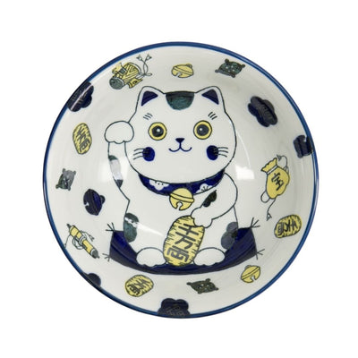 TOKYO DESIGN STUDIO Kawaii Winkekatze Schüssel Blau (20,8 x 8 cm)