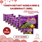 TONGYI Instant Nudeln Rind & Sauerkraut Set (10er) Bild 2