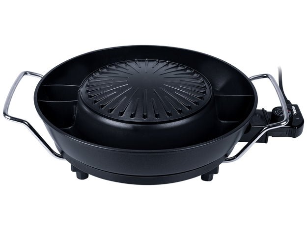 TRISTAR Koreanischer Hot Pot Grill & Fondue Schwarz ⌀ 36cm