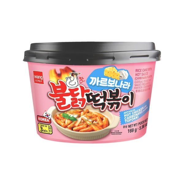 WANG Tteokbokki Schüssel Scharfe Carbonara 169g