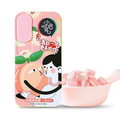 XIAOHAQI Zuckerfreie Minze mit Pfirsichgeschmack 22g