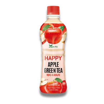 YEONHO Happy Apfel Grüner Tee 350ml (EINWEG)