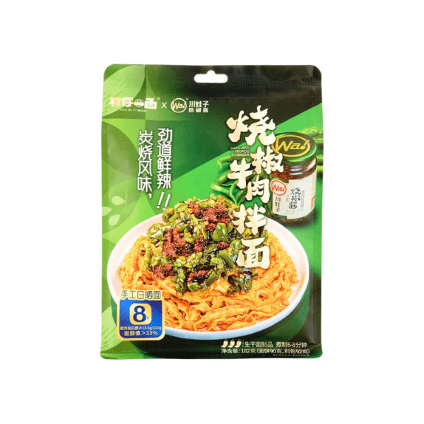 YOU NI YI MIAN Instant Nudeln Sichuan Pfeffer Rindfleisch 182g