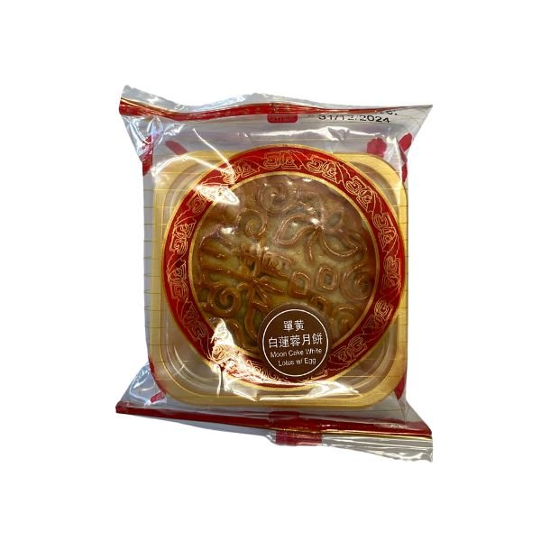 YUE BAN HUANG TING Mondkuchen Weißer Lotus mit Ei 100g
