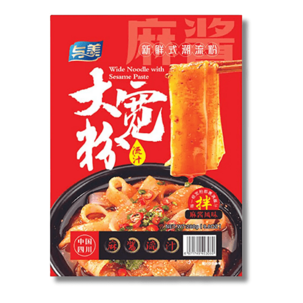 YUMEI Breite Nudeln mit Sesampaste 280g