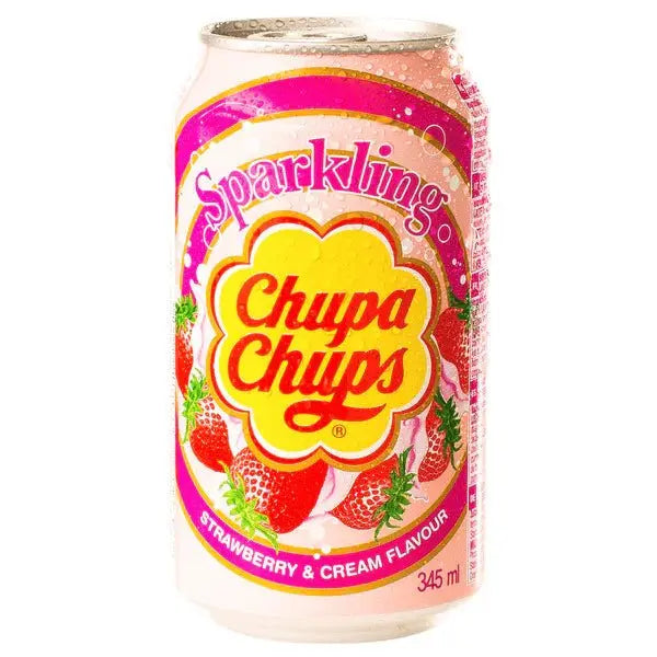 CHUPA CHUPS Soda Erdbeer & Sahne 345ml (EINWEG)