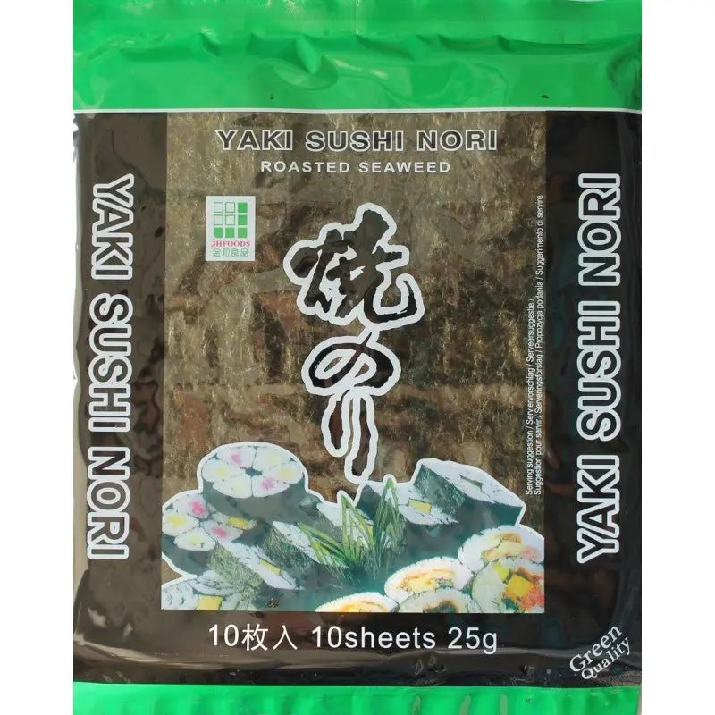 JHFOOD gerösteter Seetang Yaki Sushi Nori 25g