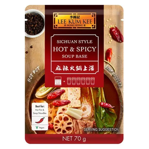 LEE KUM KEE Sichuan Style Hot & Spicy Suppenbasis 70g