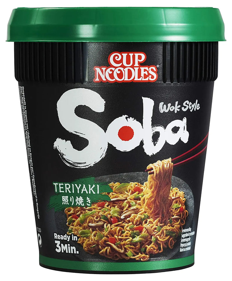 NISSIN Instant Cup Nudeln Soba Wok Style Teriyaki 90g