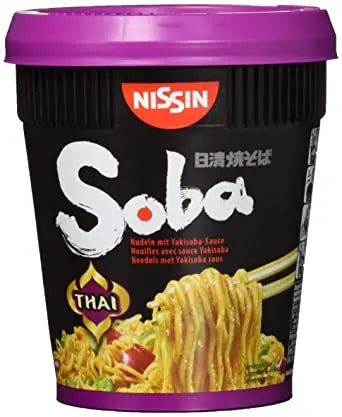 NISSIN Instant Cup Nudeln Soba Wok Thai Curry 90g