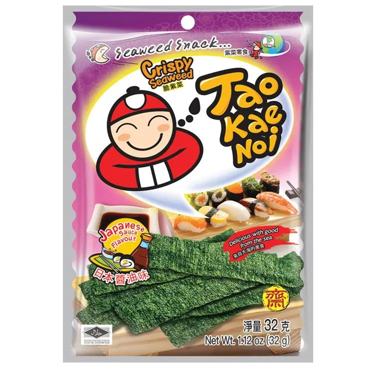 TAOKAENOI Knuspriger Seetang Japanische Sauce 32g
