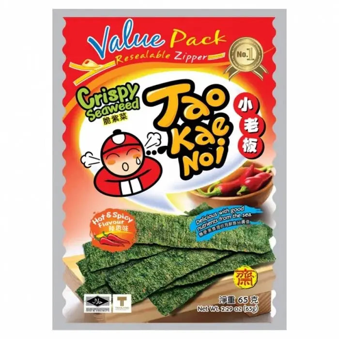 TAOKAENOI Knuspriger Seetang Scharf & Würzig 32g