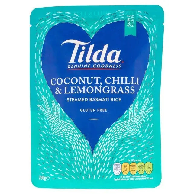 TILDA Gedämpfter Basmatireis Kokosnuss-Chili und Zitronengras 250g