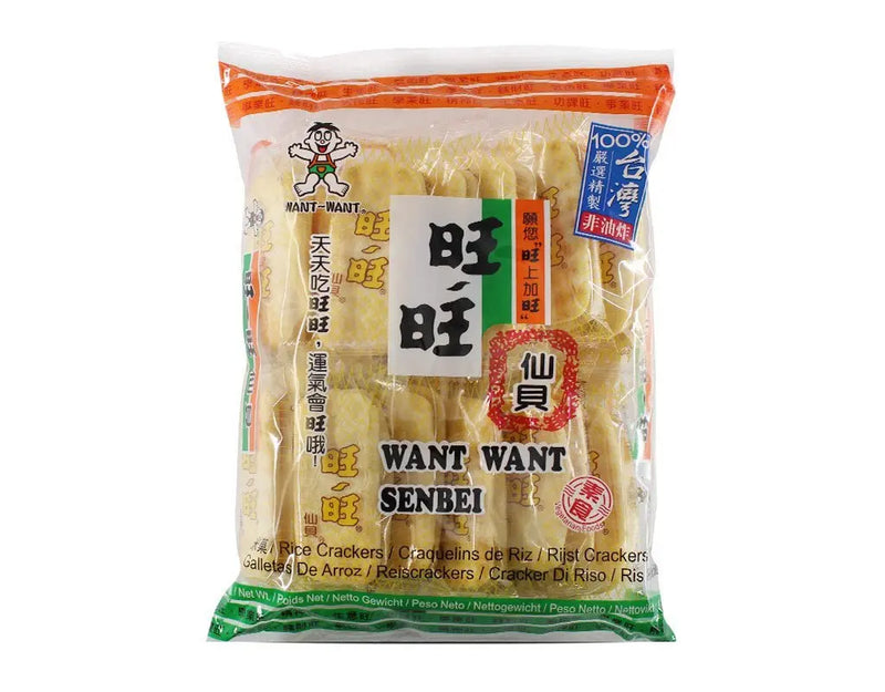 WANT WANT Salzige Senbei Reiscracker 112g