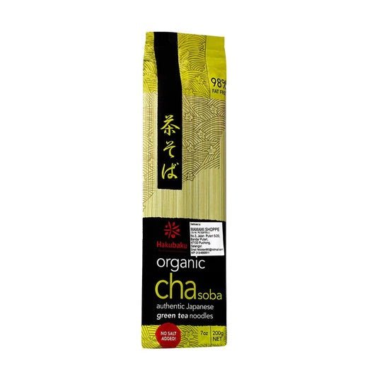 HAKUBAKU Cha (grüner Tee) Soba Nudeln 200g