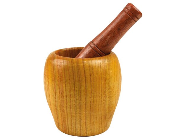 Holz Mörser & Stößel Set (7,5 cm)
