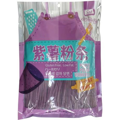 JING YI GEN lila Süßkartoffel Nudeln dünn 500g