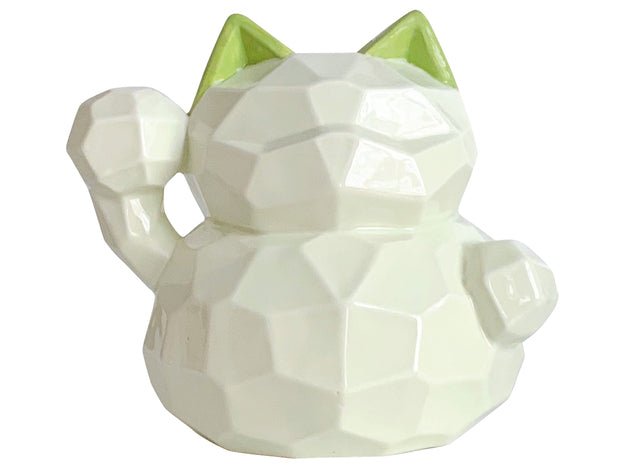 Glückskatze Sparbüchse Grün 10cm