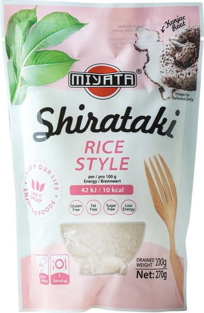 MIYATA Shirataki Konjak Nudeln Reisform 270g / 200g ATG