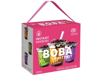 O'S BUBBLE Boba Party Kit 360g - Matcha, Brauner Zucker, Taro