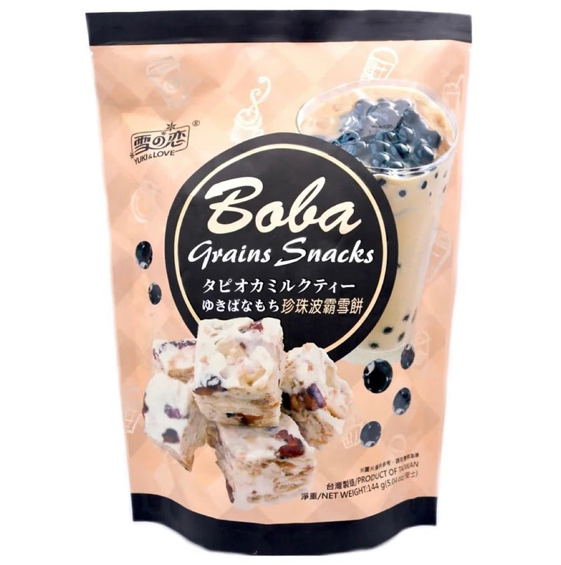 YUKI & LOVE Boba Milchtee Getreide Snacks 144g